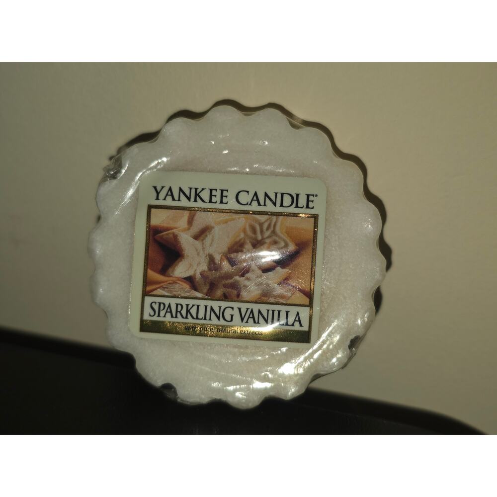 Yankee Candle 1 Pack Sparkling Vanilla Scented Wax Melt Candles Retired Scent